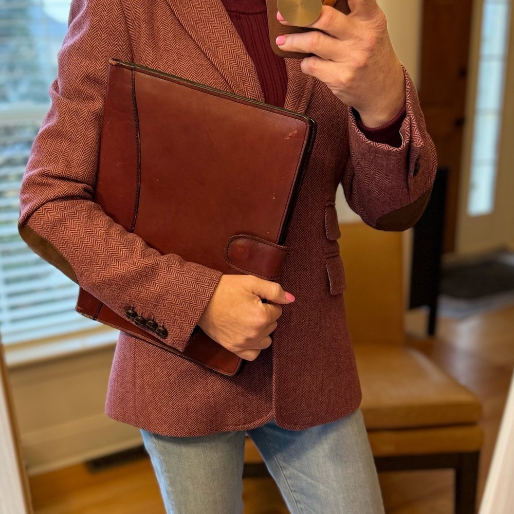 Vintage Leather Attaché: Old Money aesthetic